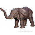 Жизни на открытом воздухе размер бронзовый слон скульптура на продажу